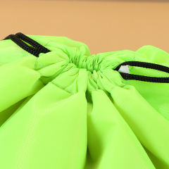 Blank Polyester Drawstring Bag - Marathon Sports Promotional Bag with Custom Logo, 210D Simple Backpack