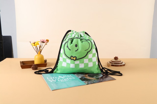 Blank Polyester Drawstring Bag - Marathon Sports Promotional Bag with Custom Logo, 210D Simple Backpack