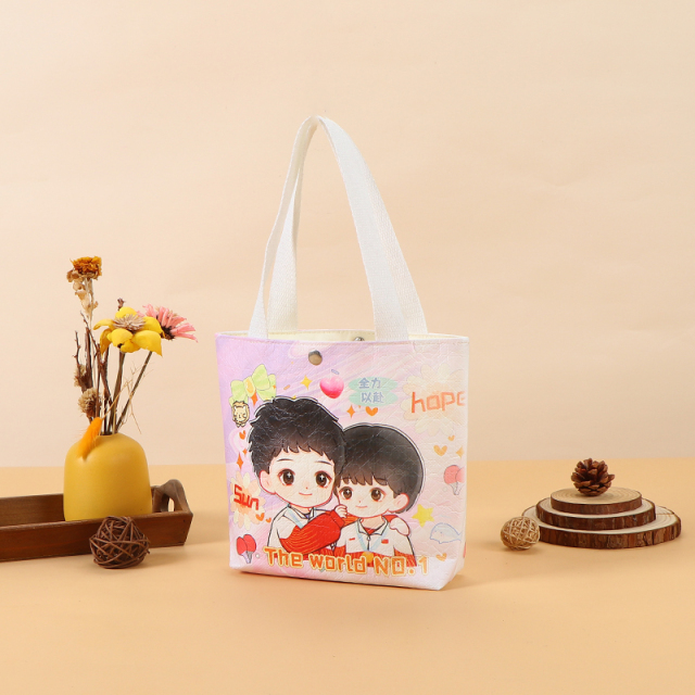 Custom Logo Printed Dupont Paper Bags - Blank, Large-Capacity Cultural and Creative Gift Bags, Washable, Crinkled Retro Kraft Paper Bags