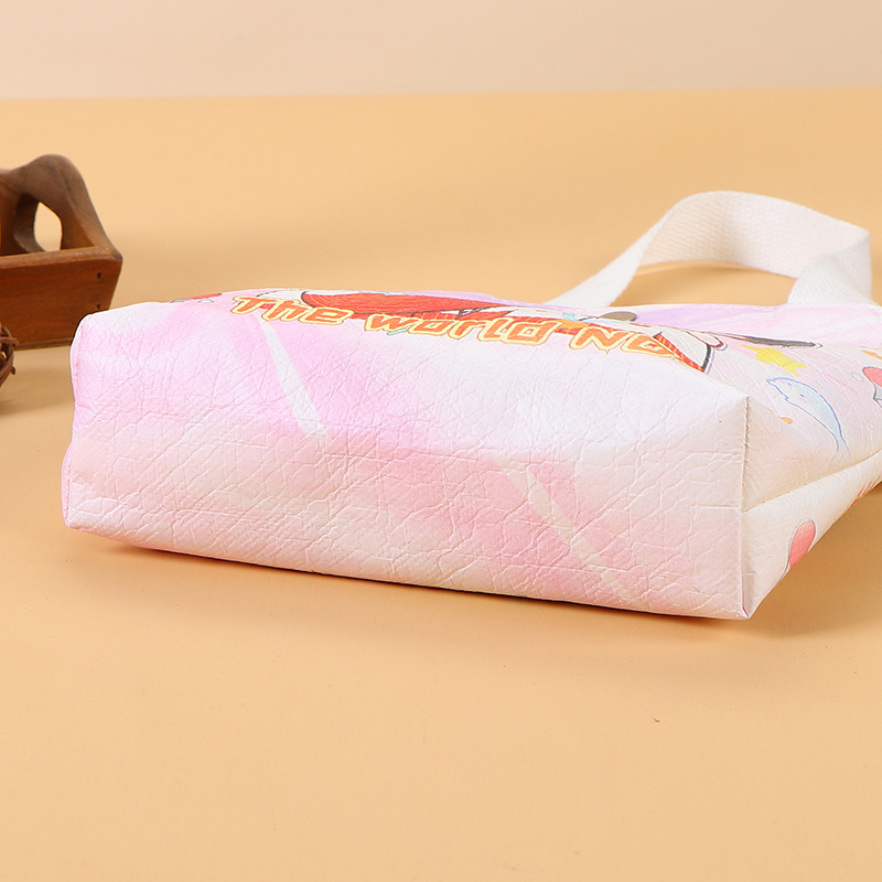 Custom Logo Printed Dupont Paper Bags - Blank, Large-Capacity Cultural and Creative Gift Bags, Washable, Crinkled Retro Kraft Paper Bags,Custom Kraft Paper Bags - Durable Dupont Wholesale Bags