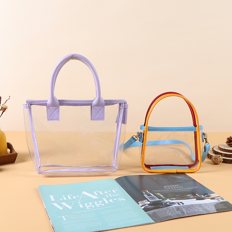 Wholesale Large-Capacity Waterproof PVC Storage Bags - Transparent Tote, Makeup Bag, Toiletry Bag & Travel Organizer,Waterproof Custom PVC Bags - 60 Silk Thickness Wholesale