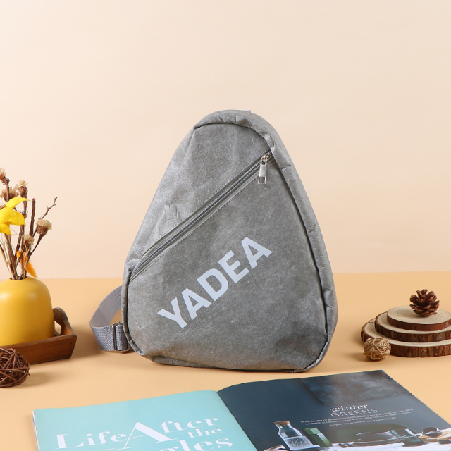 Custom Logo Printed Dupont Paper Bags - Blank, Large-Capacity Cultural and Creative Gift Bags, Washable, Crinkled Retro Kraft Paper Bags