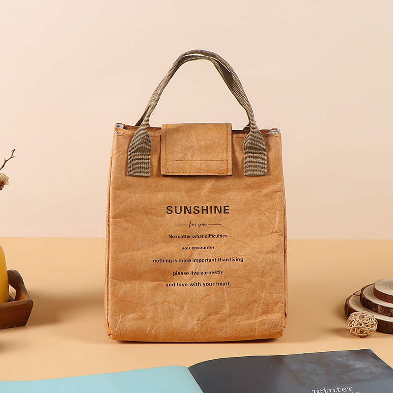 DuPont Paper Handheld Insulated Bag / Bento Insulated Bag / Takeaway Insulated Bag,DuPont Paper Insulated Bag - Wholesale Custom Kraft Paper Bags