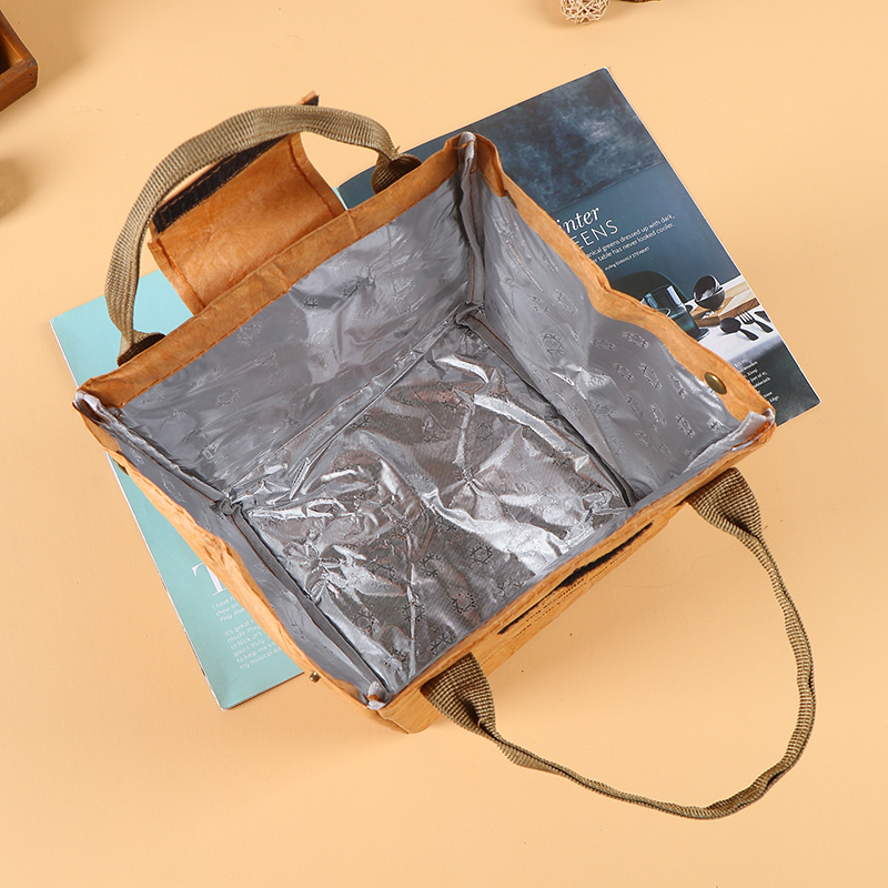 DuPont Paper Handheld Insulated Bag / Bento Insulated Bag / Takeaway Insulated Bag,DuPont Paper Insulated Bag - Wholesale Custom Kraft Paper Bags
