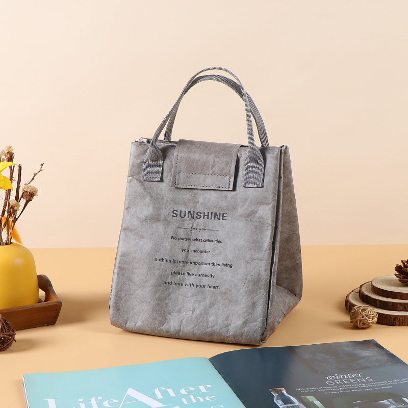 DuPont Paper Handheld Insulated Bag / Bento Insulated Bag / Takeaway Insulated Bag,DuPont Paper Insulated Bag - Wholesale Custom Kraft Paper Bags