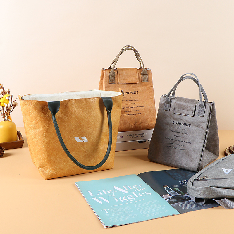 DuPont Paper Handheld Insulated Bag / Bento Insulated Bag / Takeaway Insulated Bag,DuPont Paper Insulated Bag - Wholesale Custom Kraft Paper Bags