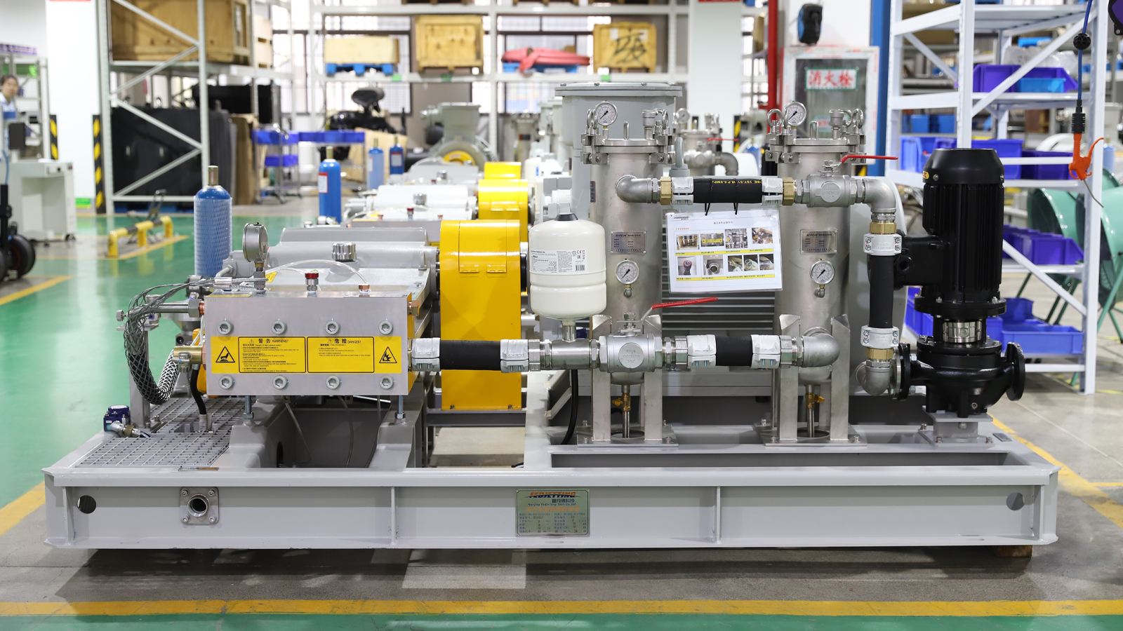 Online High-Pressure Waterjet Cleaning System