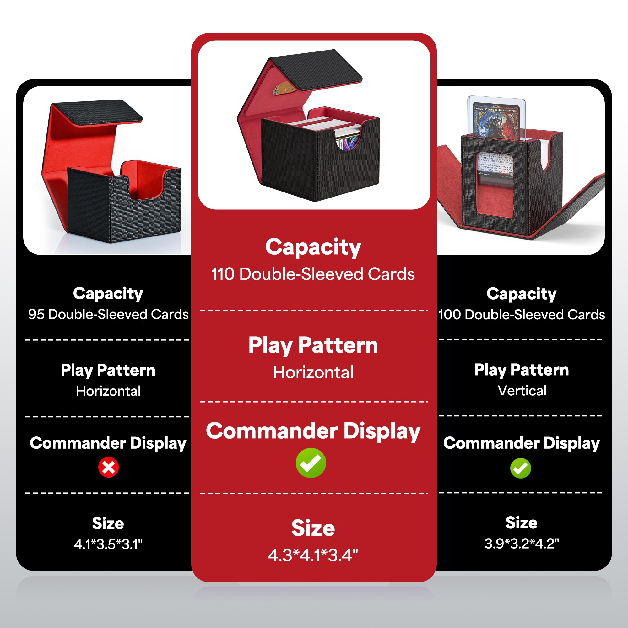 KH-S-09 Commander Window Design Horizontal Single Deck Box