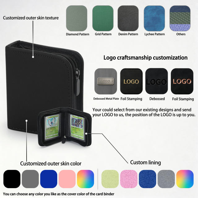 KC-1G40-Z01 JUZI 40 Pocket 1*1 Standard Card Binder