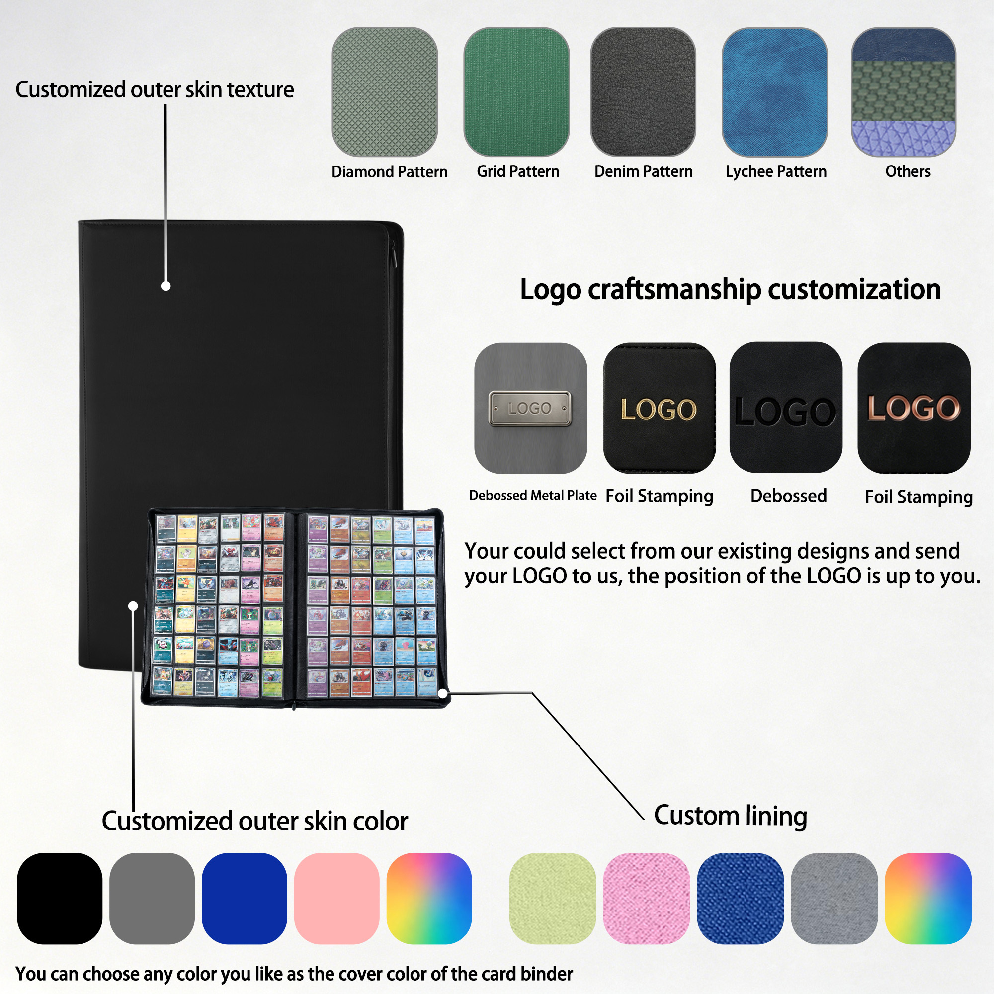 KC-36G3600-01 JUZI 3600 Pocket 6*6 Standard Card Binder