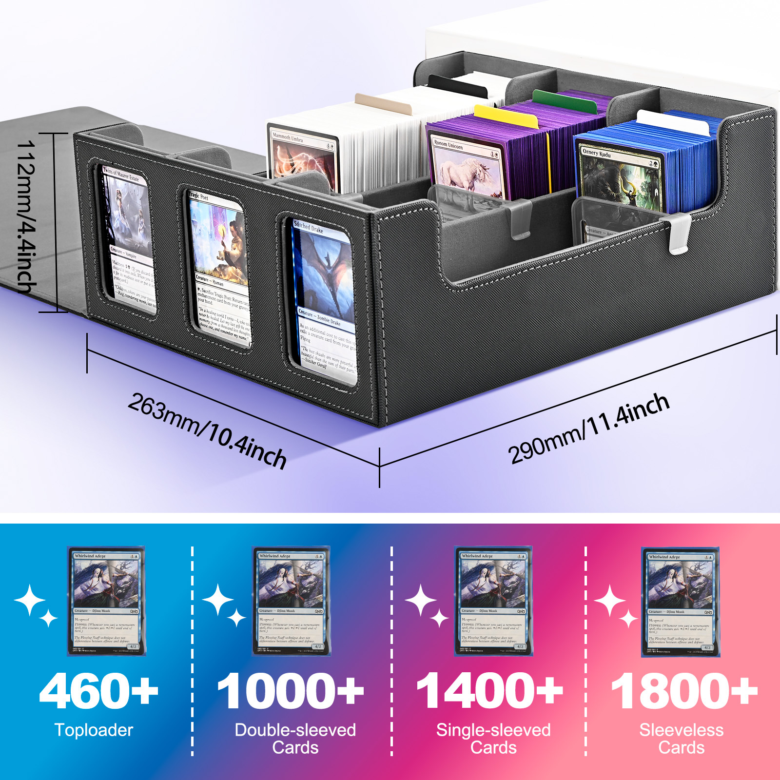 KH-L-02 JUZI 1800 Large Capacity Side Load Commander Card Storage Box