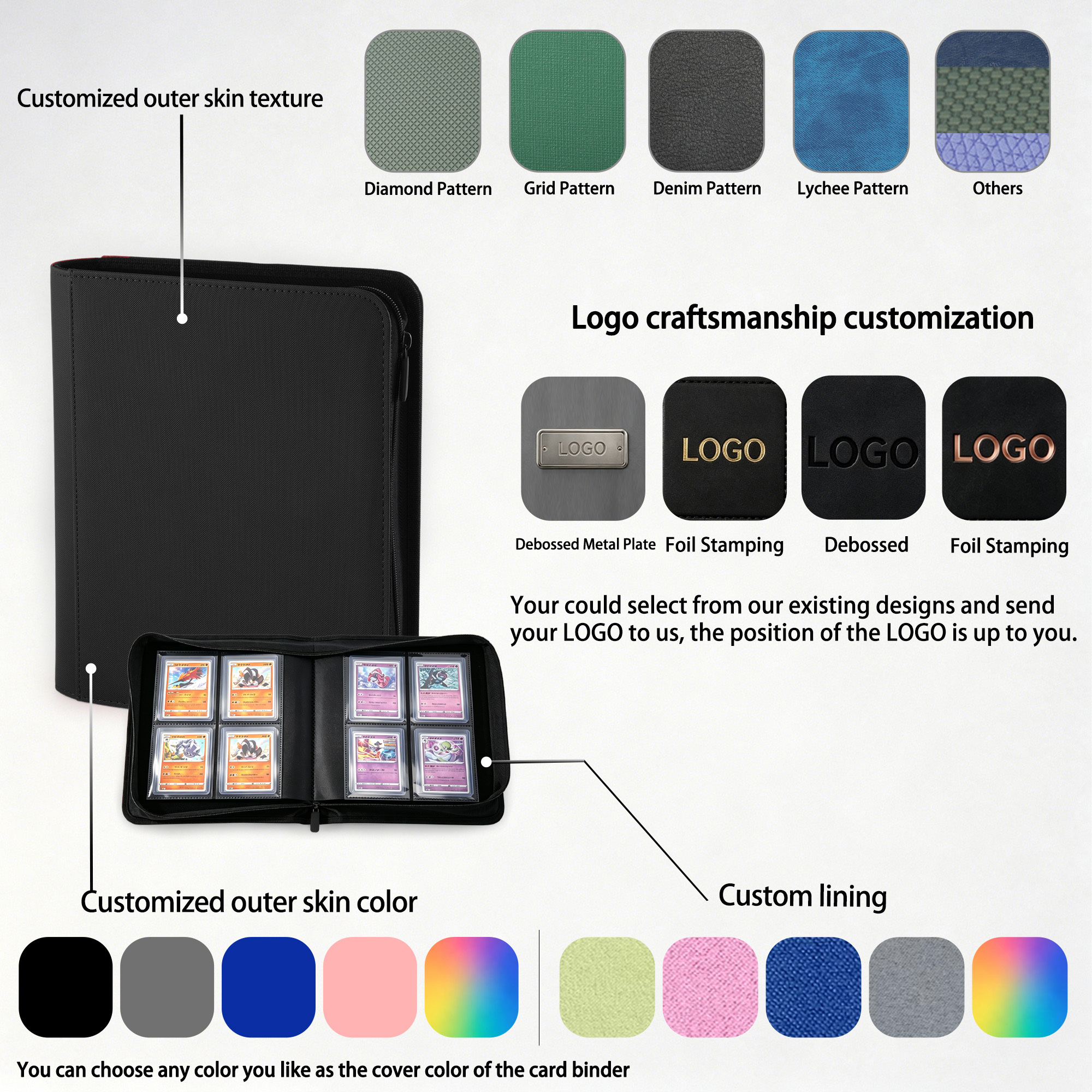 KC-4G144T-01 JUZI 144 Pocket Top Loader Binder