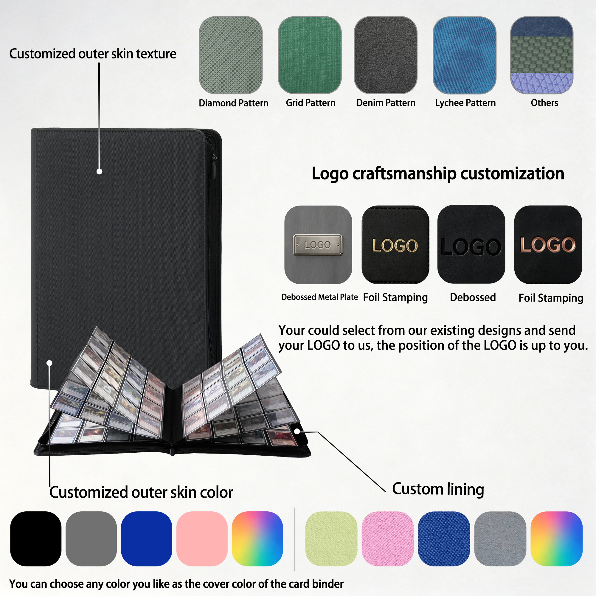 KC-16G1024-01 JUZI 1024 Pocket 4*4 Standard Card Binder