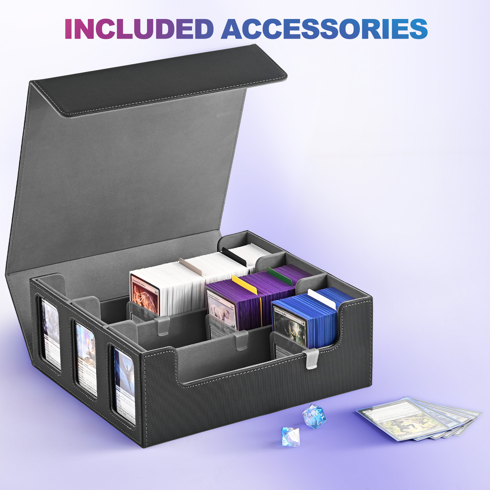 KH-L-02 JUZI 1800 Large Capacity Side Load Commander Card Storage Box