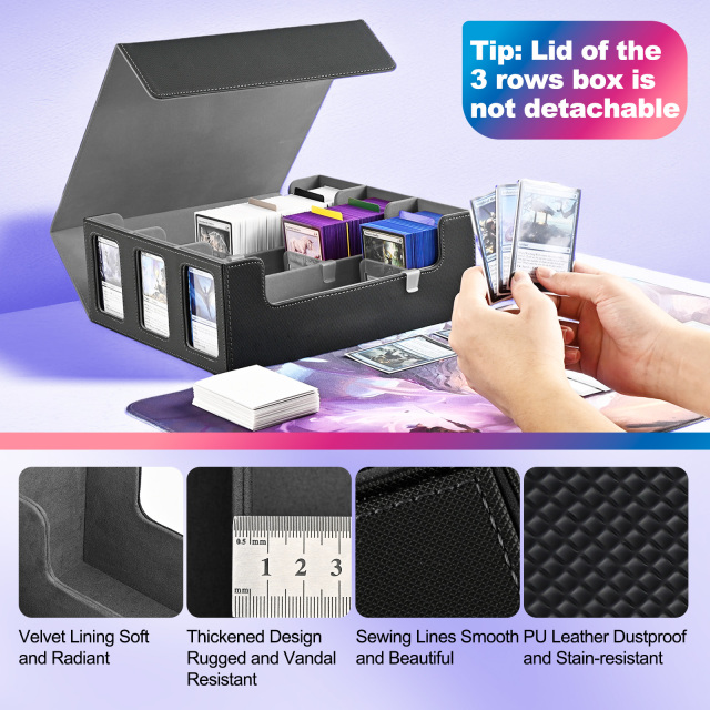 KH-L-02 JUZI 1800 Large Capacity Side Load Commander Card Storage Box