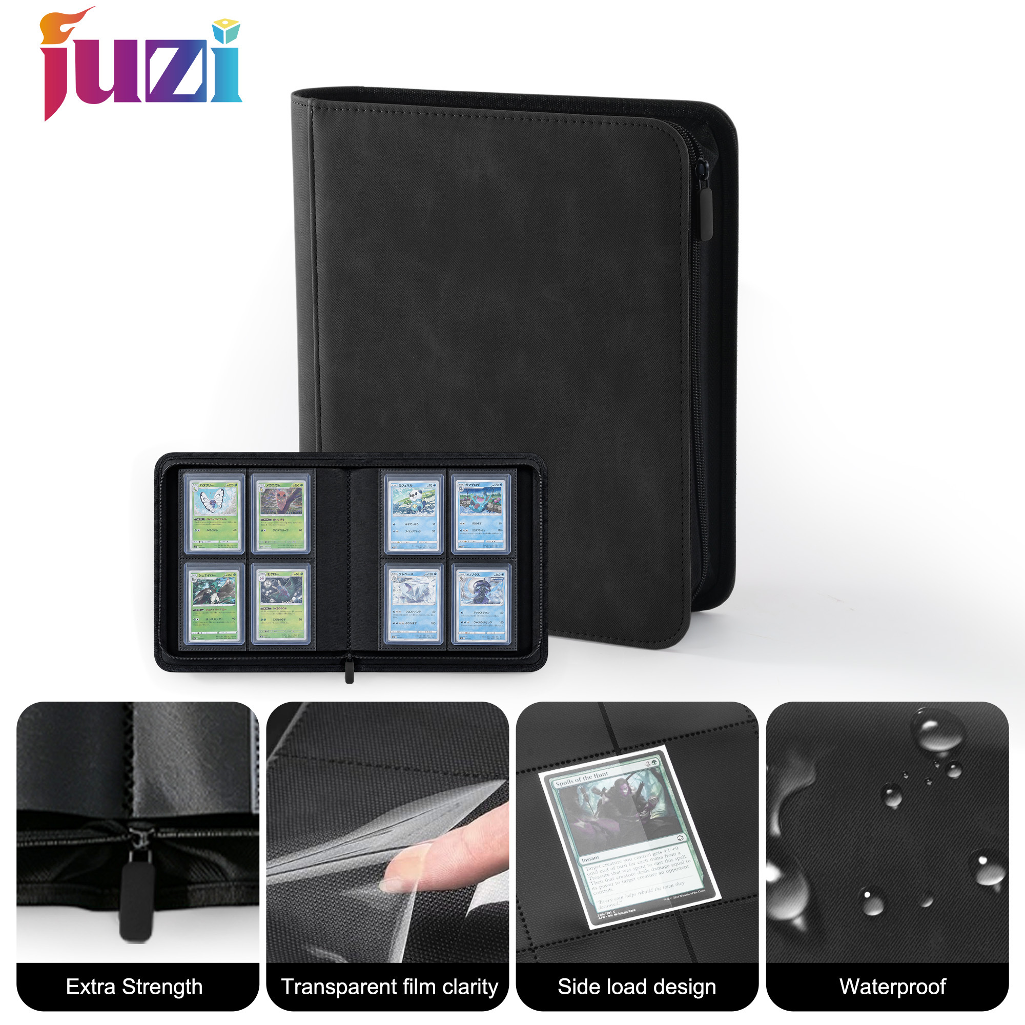 KC-4G144T-02 JUZI 144 Pocket 2*2 Top Loader Binder