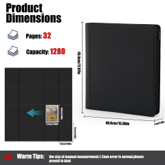KC-20G1280-01 JUZI 1280 Pocket 4*5 Standard Card Binder
