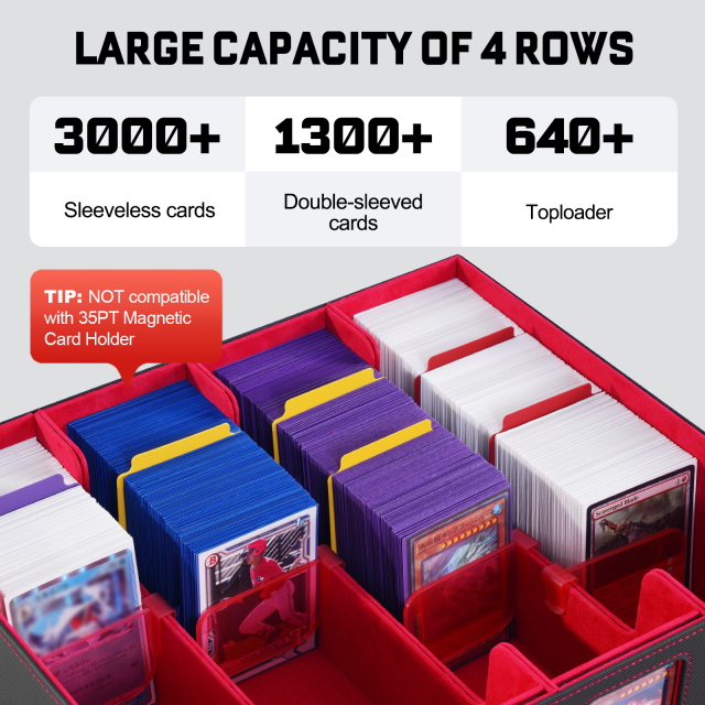 KH-L-05 JUZI 2400 Large Capacity Side Load Commander Card Storage Box with Handle