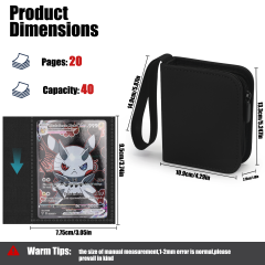 KC-1G40-Z02 JUZI 40 Pocket 1*1 Standard Card Binder