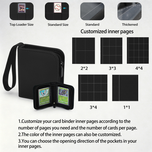 KC-1G40-Z02 JUZI 40 Pocket 1*1 Standard Card Binder