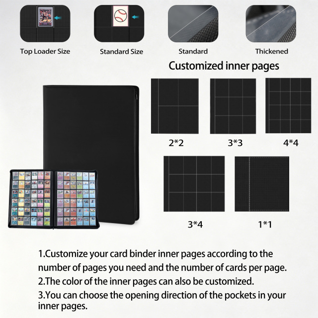 KC-36G3600-01 JUZI 3600 Pocket 6*6 Standard Card Binder