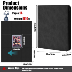 KC-9G252T-01 JUZI 252 Pocket 3*3 Top Loader Binder