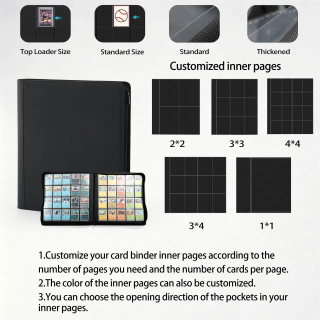 KC-20G1280-01 JUZI 1280 Pocket 4*5 Standard Card Binder