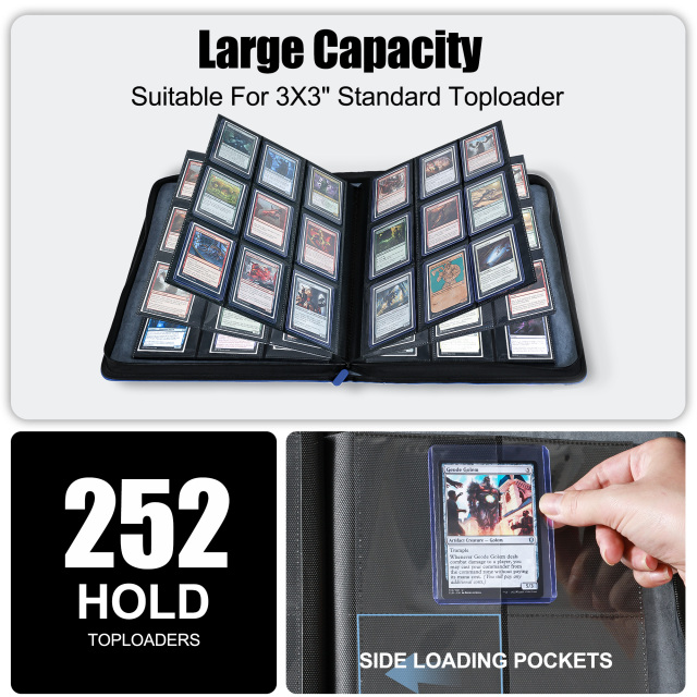 KC-9G252T-01 JUZI 252 Pocket 3*3 Top Loader Binder