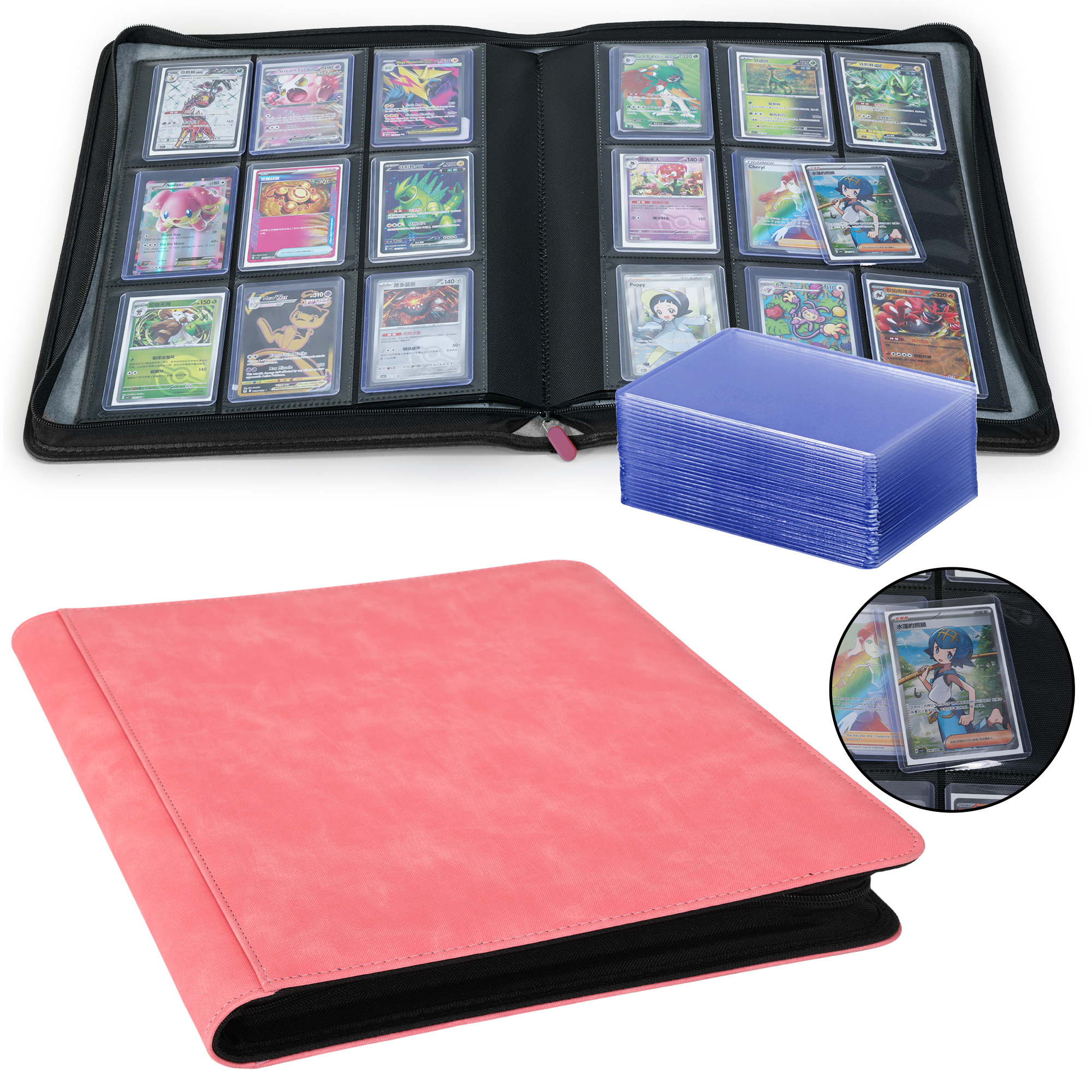 KC-9G252T-01 JUZI 252 Pocket 3*3 Top Loader Binder
