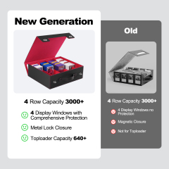 KH-L-05 JUZI 2400 Large Capacity Side Load Commander Card Storage Box with Handle