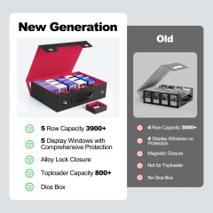 KH-L-08 JUZI 3900 Large Capacity Side Load Commander Card Storage Box with Handle