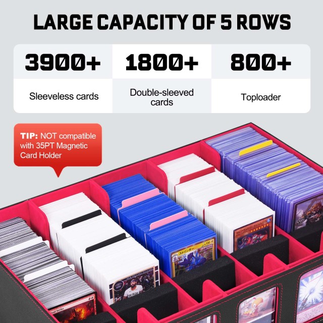 KH-L-08 JUZI 3900 Large Capacity Side Load Commander Card Storage Box with Handle