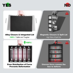 KH-L-08 JUZI 3900 Large Capacity Side Load Commander Card Storage Box with Handle