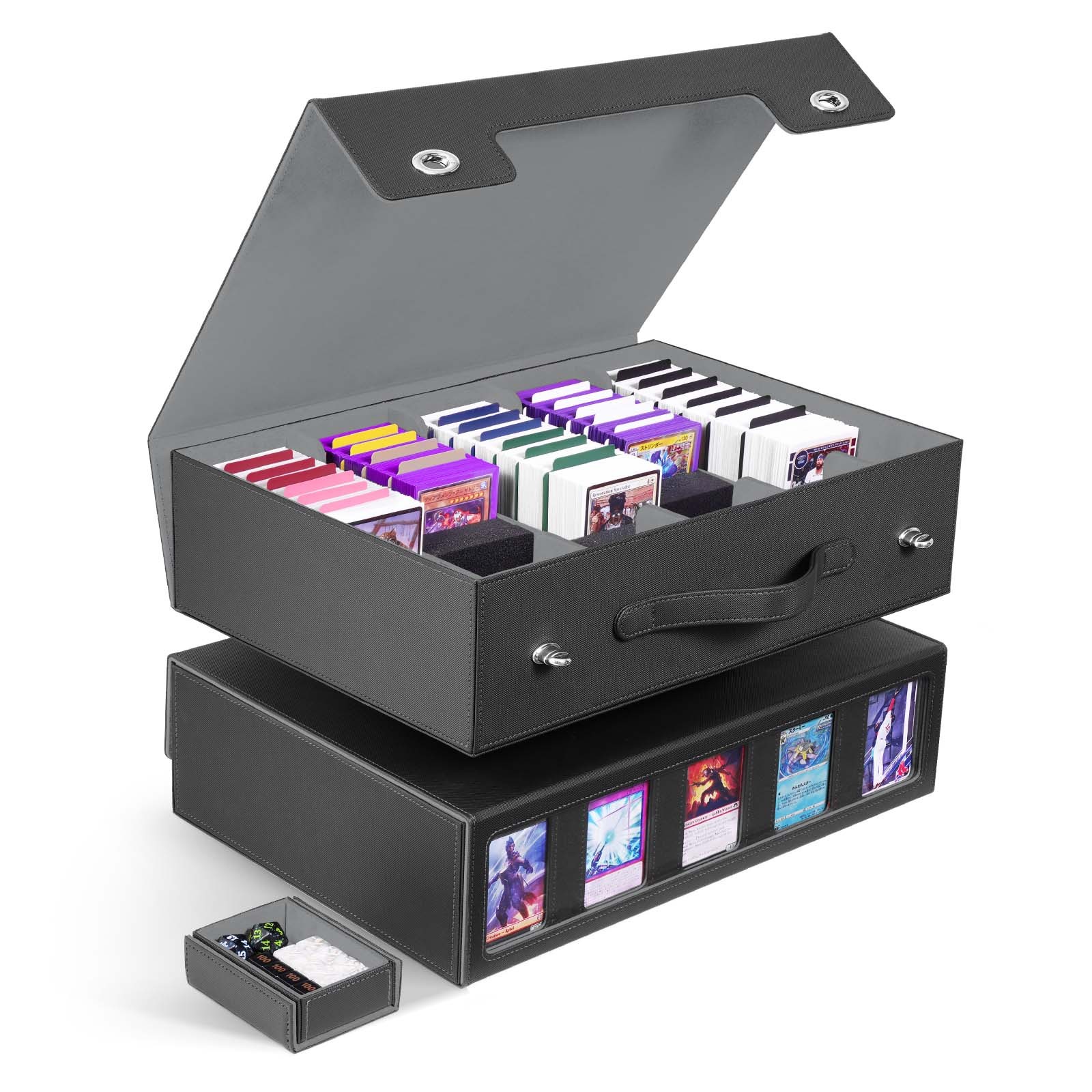 KH-L-08 JUZI 3900 Large Capacity Side Load Commander Card Storage Box with Handle
