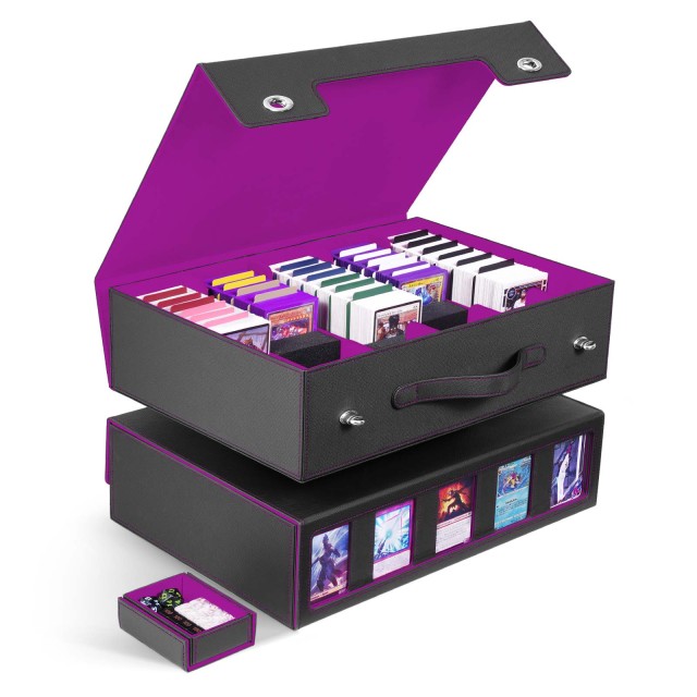 KH-L-08 JUZI 3900 Large Capacity Side Load Commander Card Storage Box with Handle