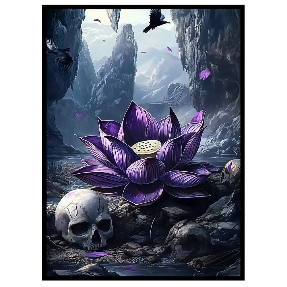 KABINKA MTG Card Sleeves - 100 Standard Size Pack Clear Front & Matte Finish Back with Skull, Premium Sleeves for Magic The Gathering TCG