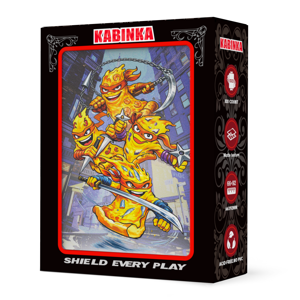 KABINKA MTG Card Sleeves - 100 Standard Size Pack Clear Front & Matte Finish Back MTG Sleeves for Magic The Gathering TCG