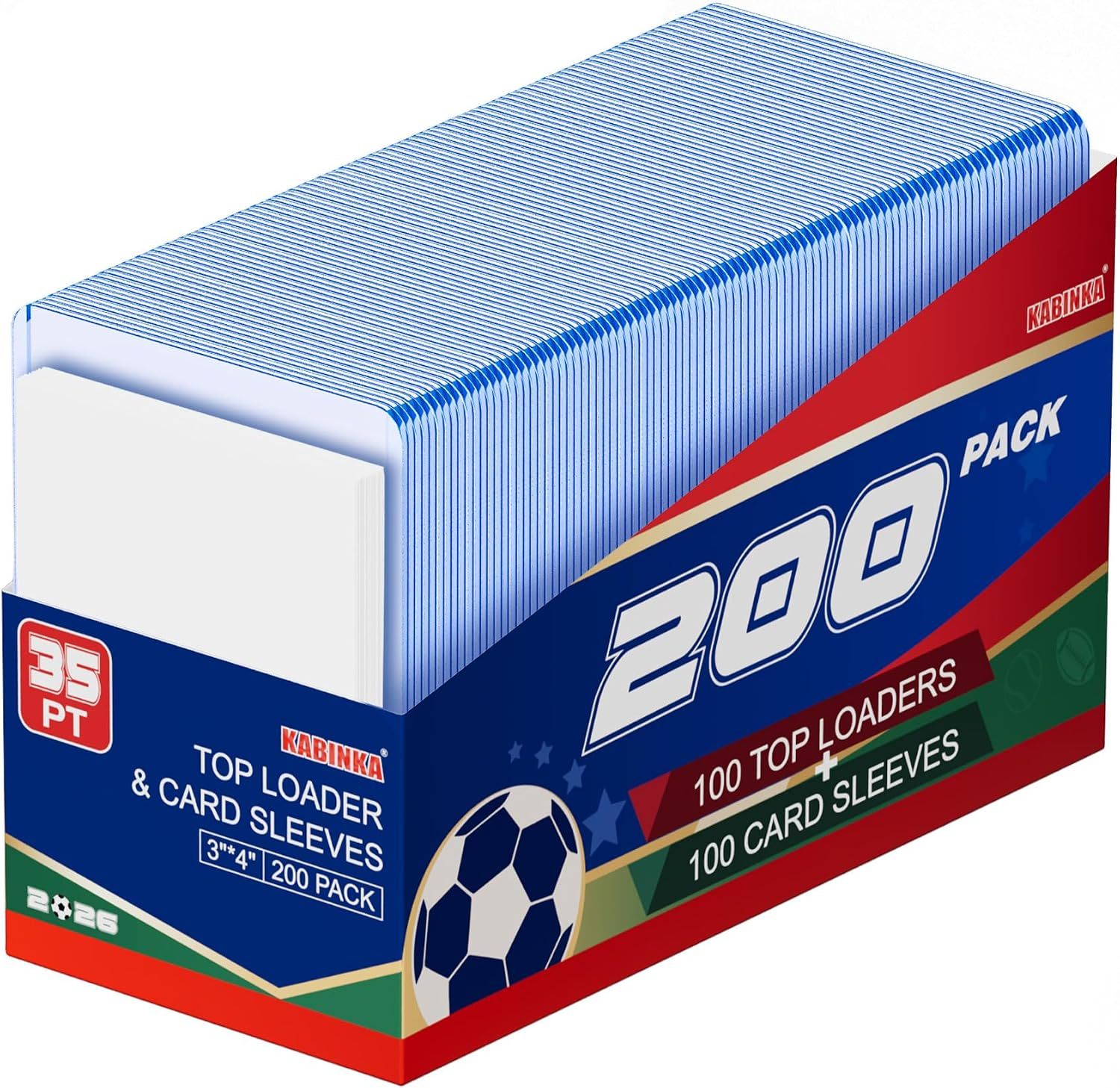 Kabinka 1000 Count Card Sleeves, Penny Soft Sleeves for Trading Cards