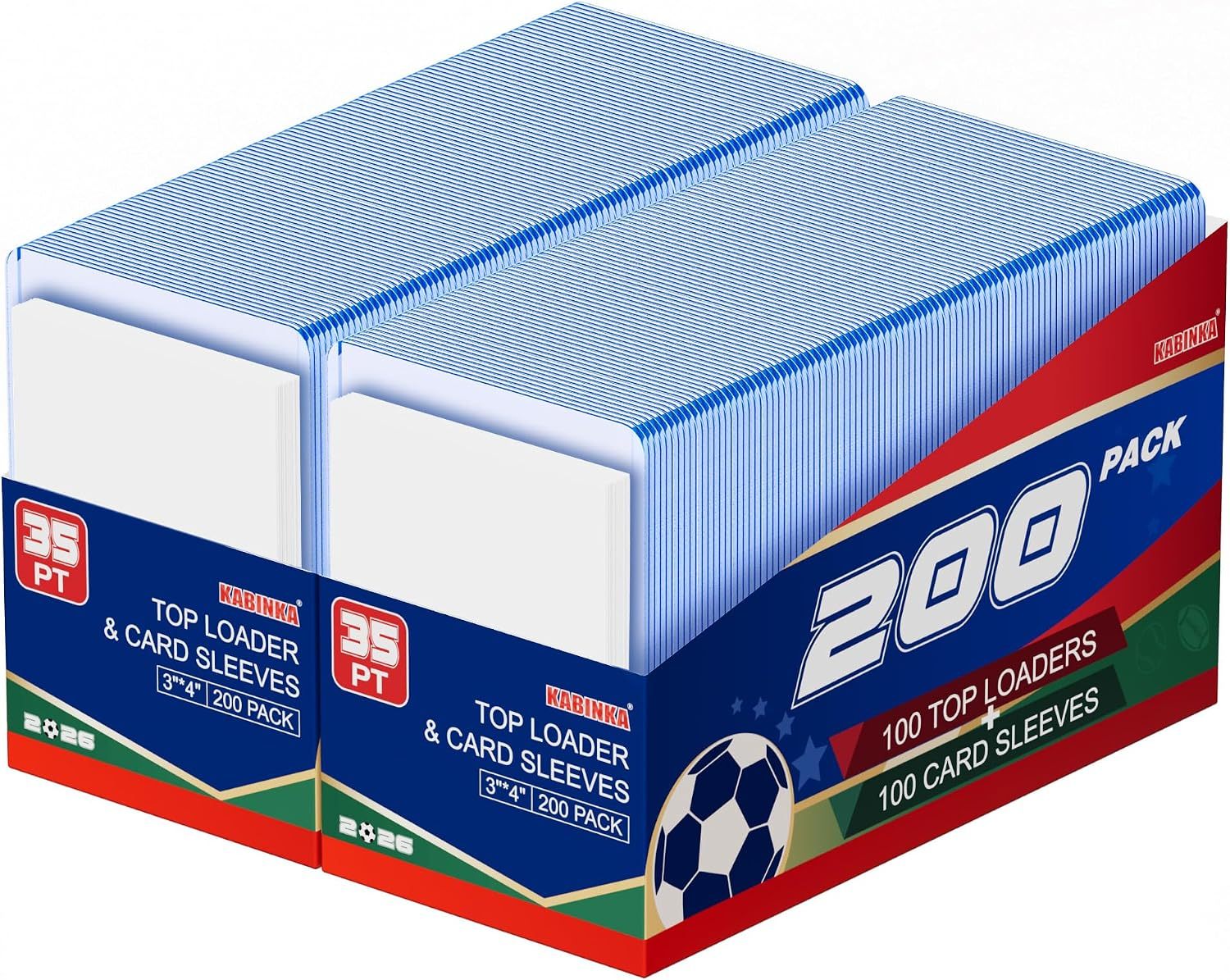 Kabinka 1000 Count Card Sleeves, Penny Soft Sleeves for Trading Cards