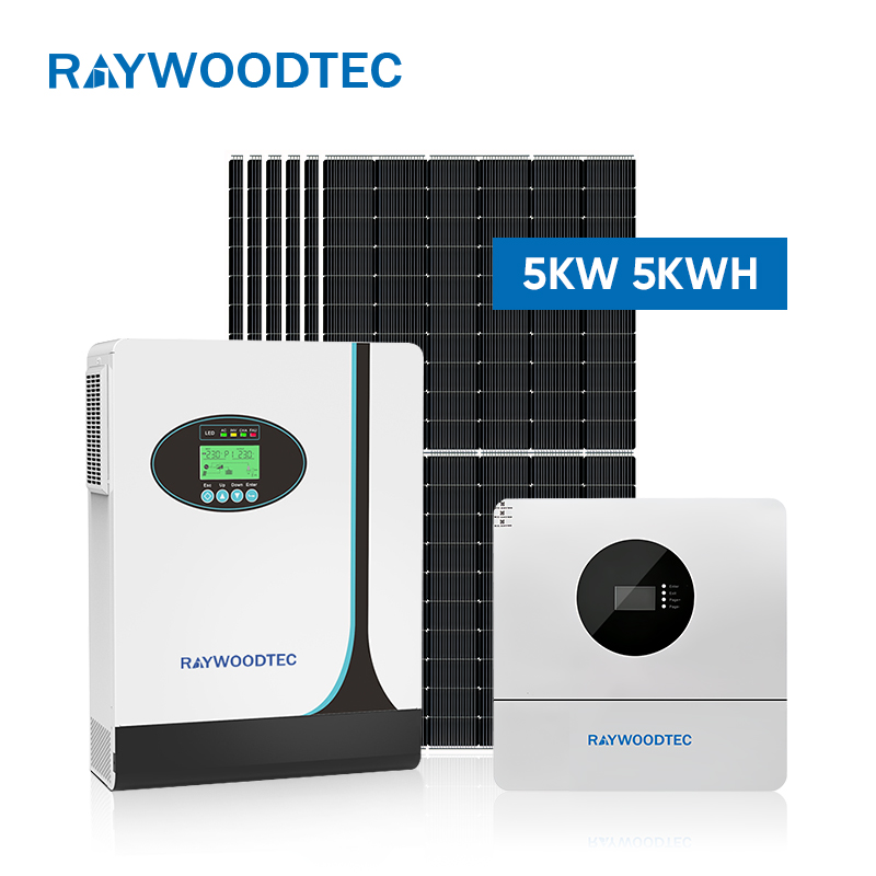 5KW 5KWH Solar Kit LiFePO4 Battery Hybrid Power System for Home Use