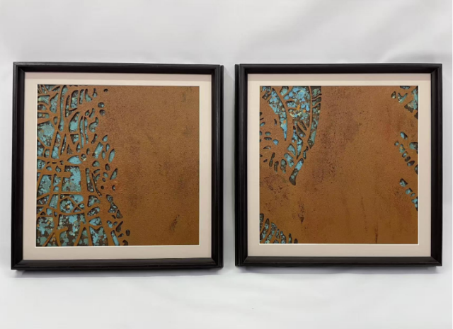 Carving sandstone + hand-painted