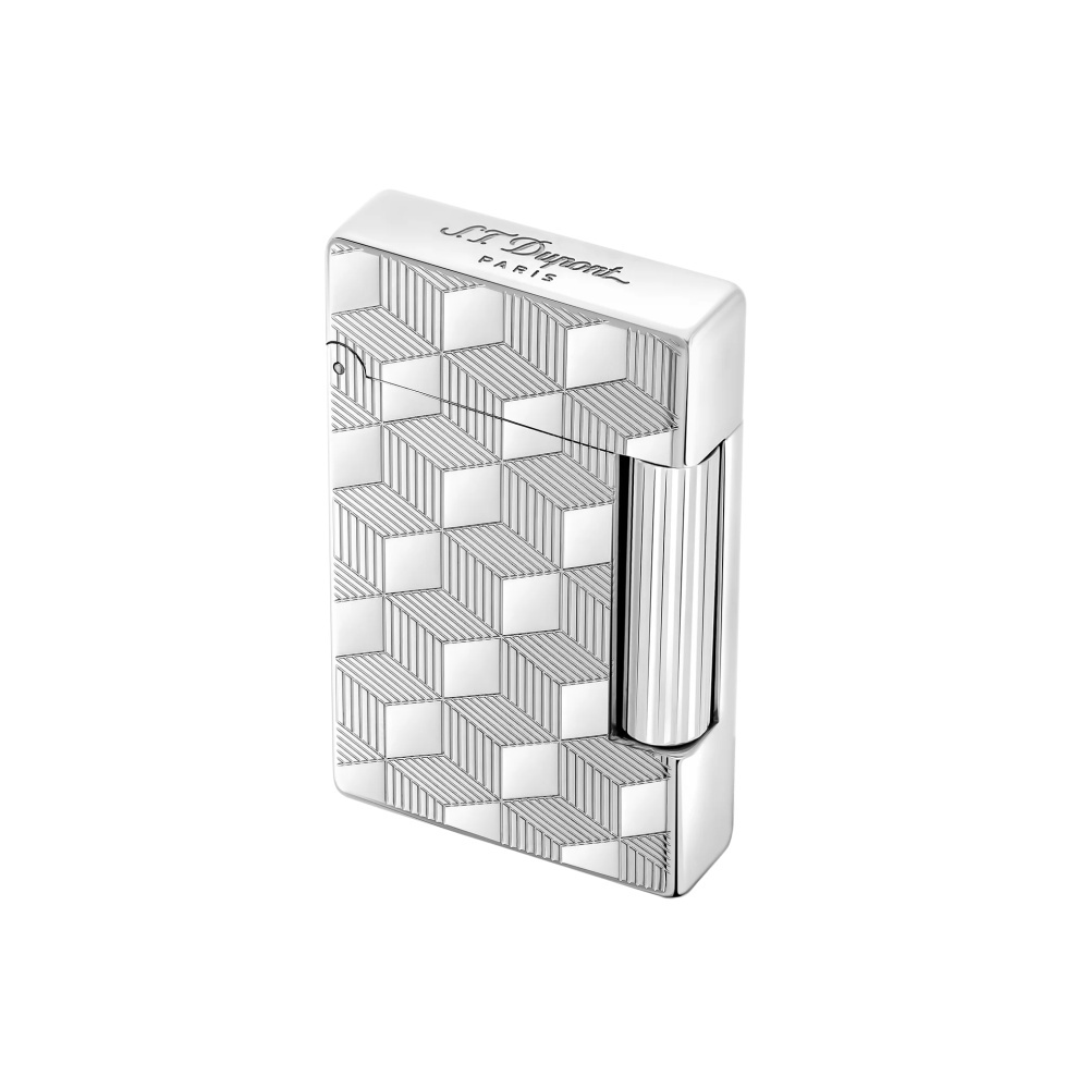 S.T.DUPONT 都彭 INITIAL 轻朗声系列 立体方块 银色 打火机 020840