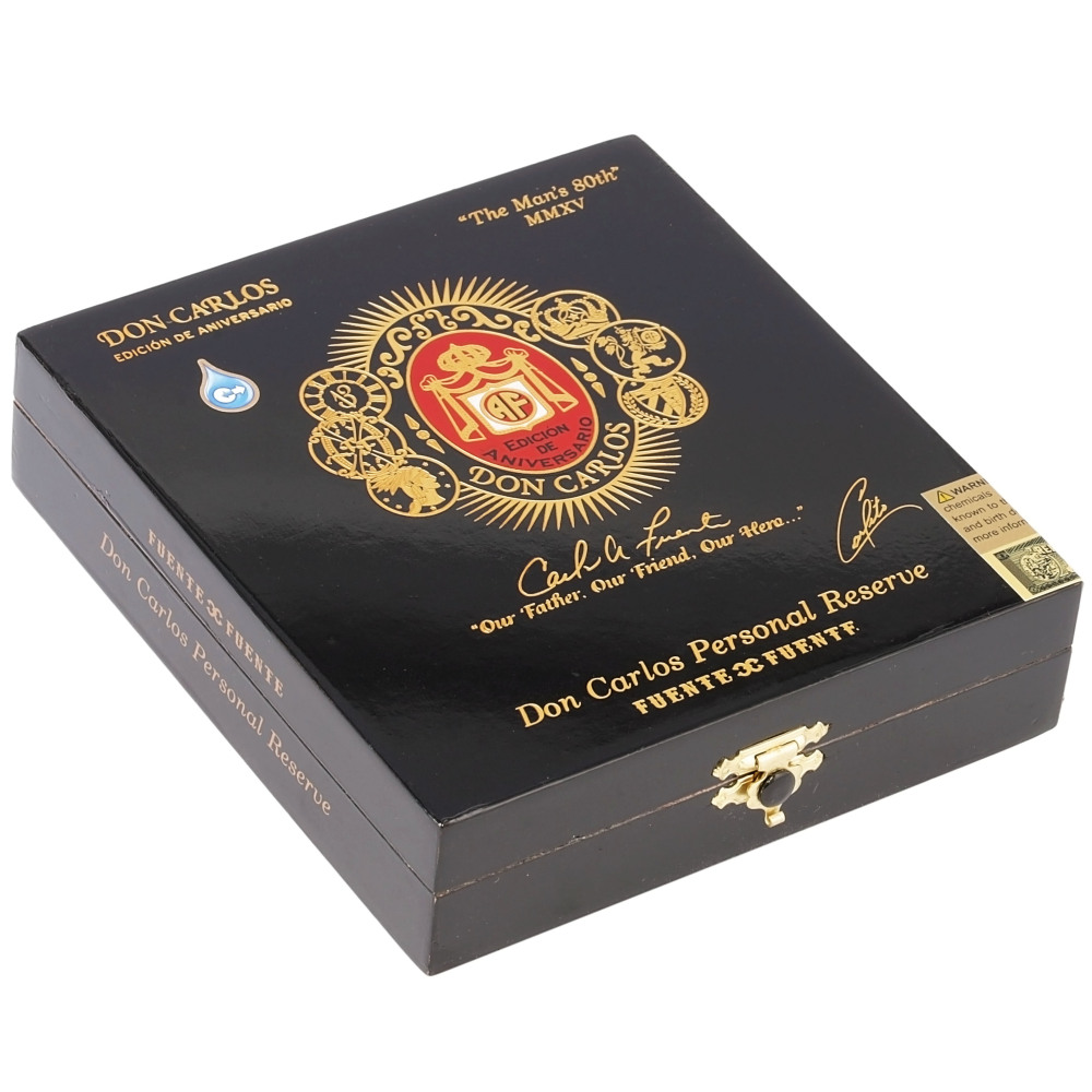 Arturo Fuente Don Carlos The Man's 80th Personal Reserve 5s 阿图罗·富恩特 唐·卡洛斯 80周年 私人珍藏 5支/盒