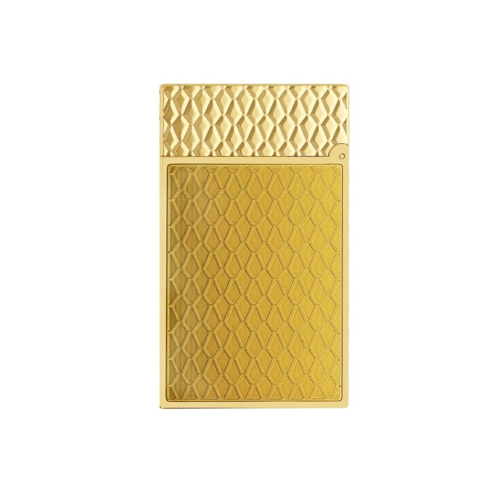 S.T.DUPONT 都彭 LIGNE2 朗声系列 金色玑镂工艺 蜜蜂色 打火机（C16630）