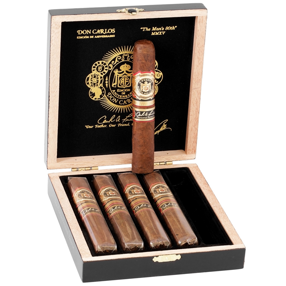 Arturo Fuente Don Carlos The Man's 80th Personal Reserve 5s 阿图罗·富恩特 唐·卡洛斯 80周年 私人珍藏 5支/盒