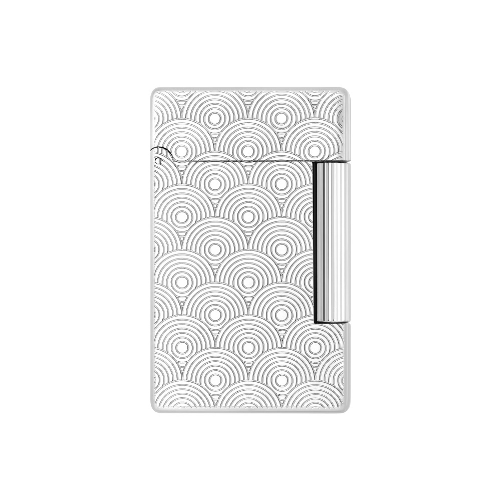 S.T.DUPONT 都彭 INITIAL 轻朗声系列 立体海浪 银色 打火机 020844