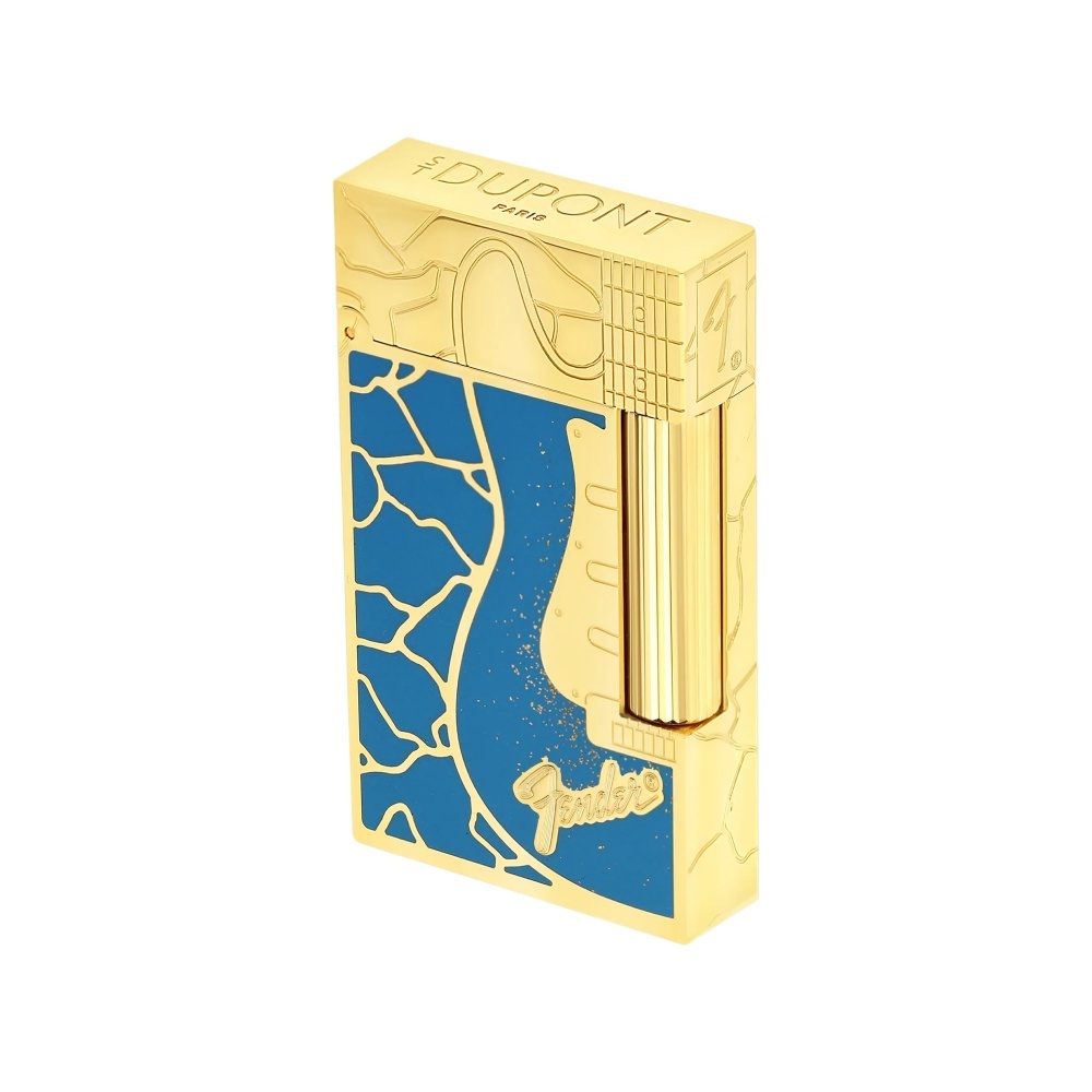S.T.DUPONT 都彭 Ligne2 朗声系列 Fender联名 蓝金 打火机 C16026CL