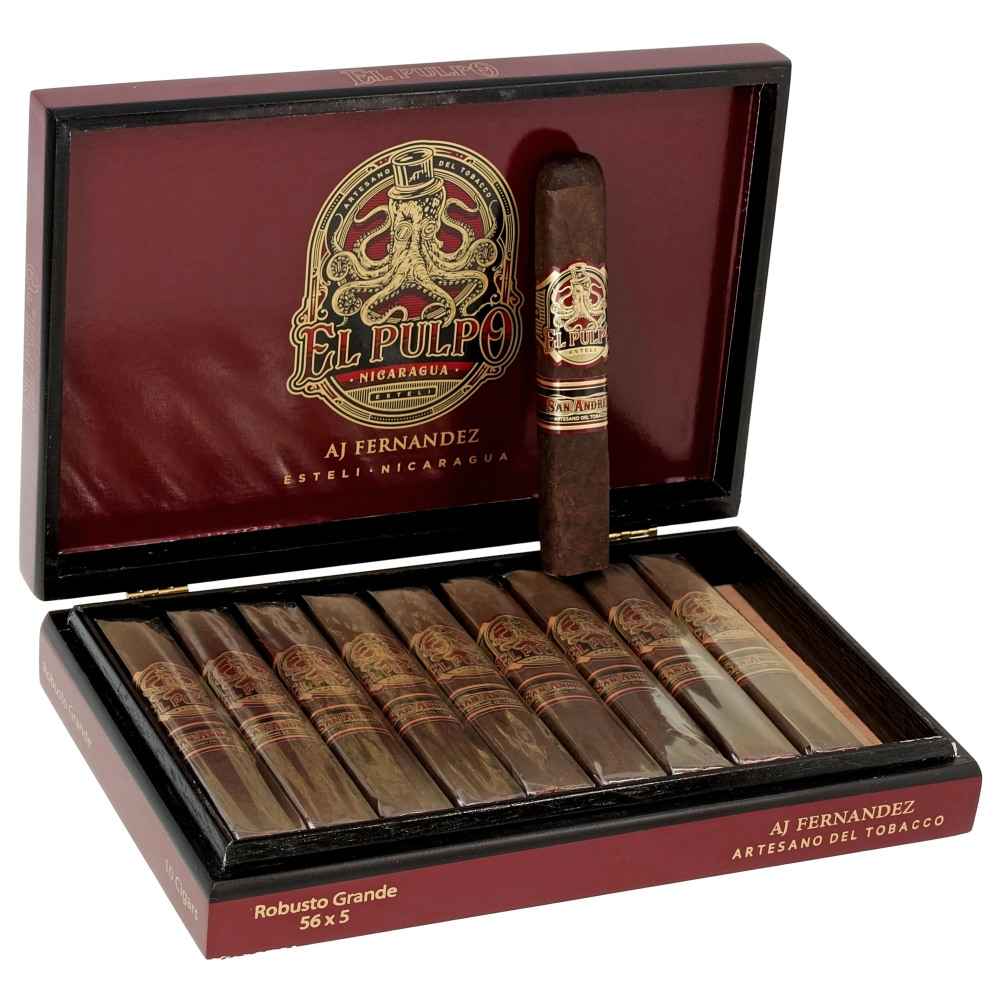 El Pulpo Robusto Grande 10s 章鱼 大罗布图 10支/盒