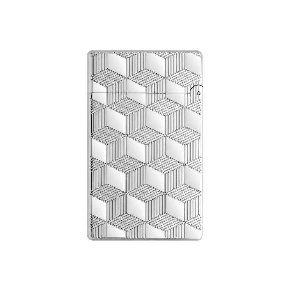 S.T.DUPONT 都彭 INITIAL 轻朗声系列 立体方块 银色 打火机 020840