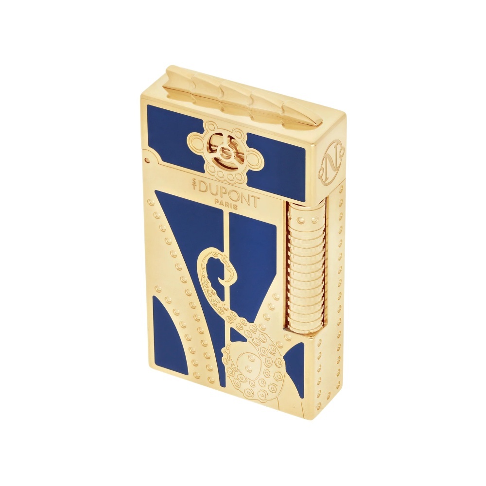 S.T.DUPONT 都彭 LE GRAND DUPONT系列 海底两万里联名款 蓝色海湾暖流 显赫版打火机套装 C23050